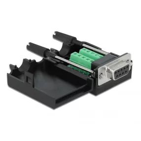   Delock Sub-D 9 tűs adapter anya - 10 tűs kapocstest házzal (DL-66257)