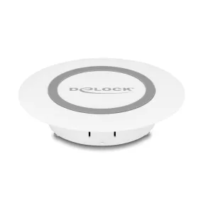   Delock Vezetéknélküli gyorstöltő 15 W asztali rögzítésre fehér (DL-66260)