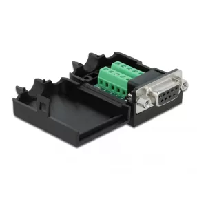   Delock Sub-D 9 tűs adapter anya - 10 tűs kapocstest házzal (DL-66265)