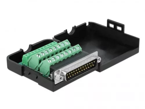 Delock DB25 párhuzamos adapter apa   26 tűs kapocstest házzal (DL-66266)