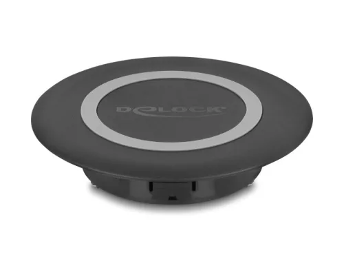 Delock Vezetéknélküli gyorstöltó 15 W asztali rögzítésre fekete (DL-66284)