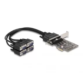   Delock PCI Express Kártya > 4 x RS-232 soros csatlakozó (DL-66324)