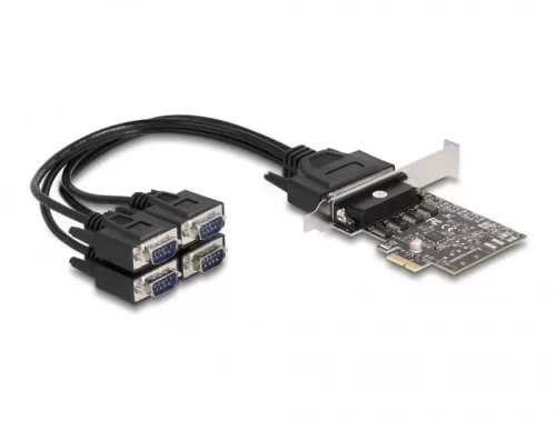 Delock PCI Express Kártya > 4 x RS-232 soros csatlakozó (DL-66324)