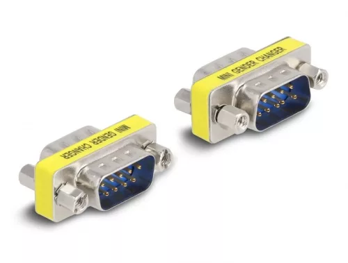 Delock D-Sub 9 pin Gender Changer apa - apa (anyákkal) 2 db.-os (DL-66464)