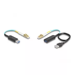   Delock A-típusú USB 10 Gbps bővítő szett LC Duplex kábellel (DL-66466)