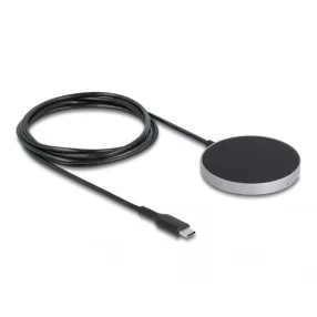   Delock Vezetéknélküli töltő 5 W / 7,5 W / 10 W / 15 W - induktív töltő felület (DL-66467)