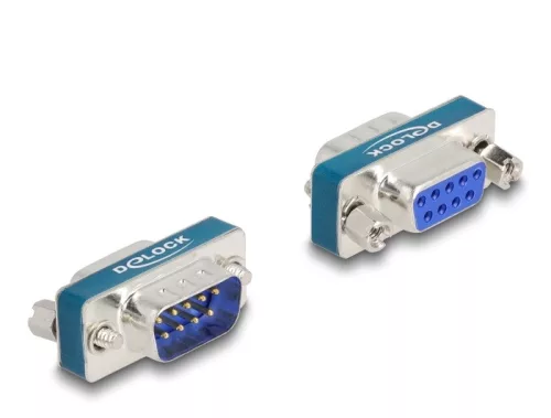 Delock RF/EMI interferencia elnyomó szűrő D-Sub 9 tűs apa   anya aluláteresztő induktívval (DL-66475)