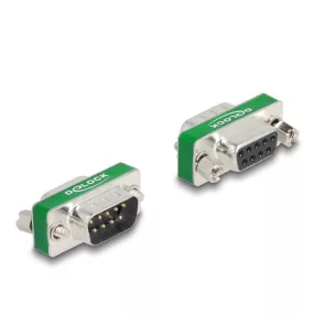   Delock RF/EMI interferencia elnyomó szűrő D-Sub 9 tűs apa   anya aluláteresztő szűrő képességgel (DL-66476)