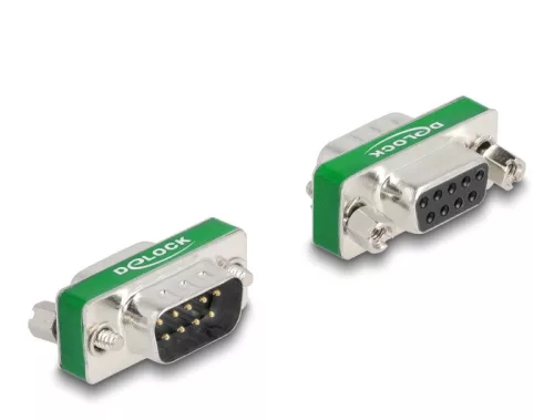 Delock RF/EMI interferencia elnyomó szűrő D-Sub 9 tűs apa   anya aluláteresztő szűrő képességgel (DL-66476)