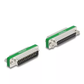   Delock RF/EMI interferencia elnyomó szűrő D-Sub 25 tűs apa   anya aluláteresztő szűrő képességgel (DL-66479)