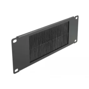 Delock 10 , fekete, 2U-s kábelrendező kefe (DL-66481)