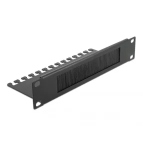   Delock 10  kábelrendező fésűs panel 1U, fekete (DL-66483)