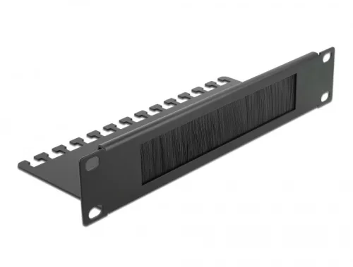 Delock 10  kábelrendező fésűs panel 1U, fekete (DL-66483)