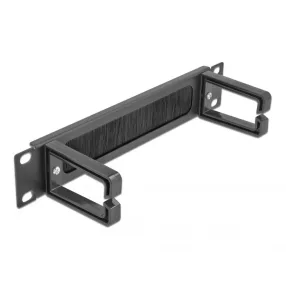   Delock 10  kábelrendező fésűs panel, 2 hurokkal 1U, fekete (DL-66485)