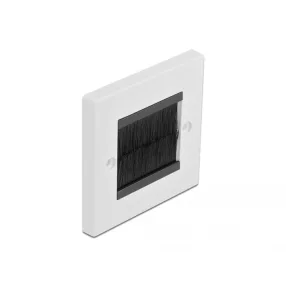   Delock Kábelrendező keret fekete fésűsávokkal 86 x 86 mm (DL-66491)