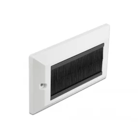   Delock Kábelrendező keret fekete fésűsávokkal 146 x 86 mm (DL-66492)