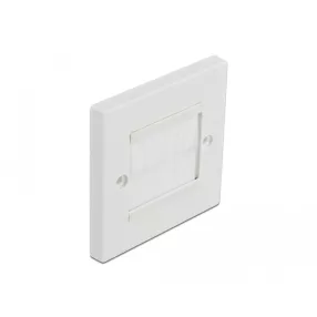   Delock Kábelrendező keret fehér fésűsávokkal 86 x 86 mm (DL-66495)