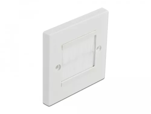 Delock Kábelrendező keret fehér fésűsávokkal 86 x 86 mm (DL-66495)