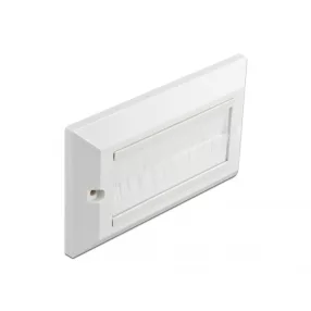   Delock Kábelrendező keret fehér fésűsávokkal 146 x 86 mm (DL-66496)