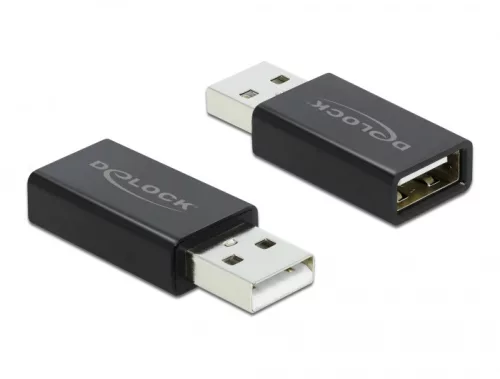 Delock USB 2.0 Adapter - A-típusú apa csatlakozó - A-típusú anya csatlakozó adat blokkoló (DL-66529)