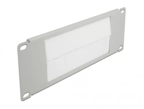 Delock 10", fekete, 2U-s kábelrendező szürke (DL-66535)