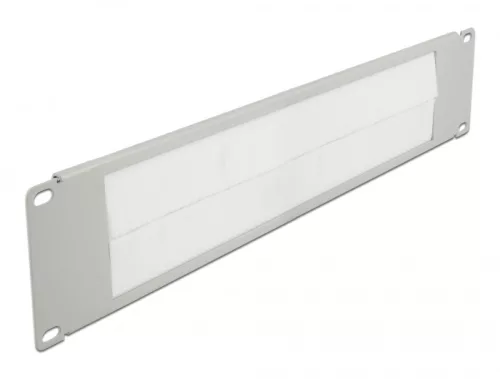 Delock 19", fekete, 2U-s kábelrendező szürke (DL-66536)