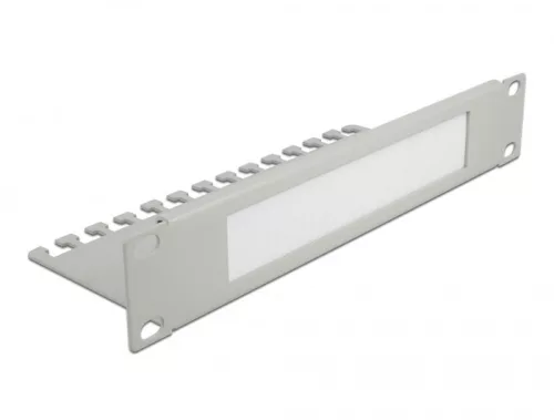 Delock 10" kábelrendező fésűs panel 1U, szürke (DL-66537)