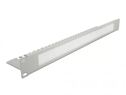Delock 19" kábelrendező fésűs panel 1U, szürke (DL-66538)