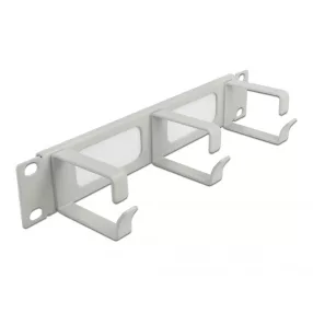   Delock 10" kábelrendező fésűs panel, 3 hurokkal 1U, szürke (DL-66541)