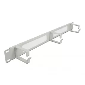   Delock 19" kábelrendező fésűs panel, 3 hurokkal 1U, szürke (DL-66542)