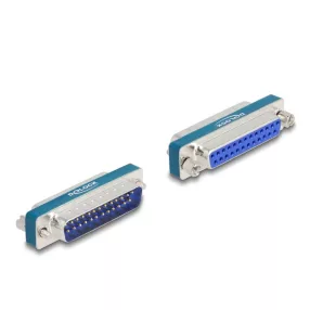   Delock RF/EMI interferencia elnyomó szűrő D-Sub 25 tűs apa   anya aluláteresztő induktívval (DL-66549)