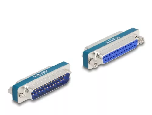 Delock RF/EMI interferencia elnyomó szűrő D-Sub 25 tűs apa   anya aluláteresztő induktívval (DL-66549)