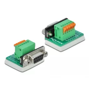   Delock D-Sub9 anya - sorkapocs átalakító felfelé billentő gombbal (DL-66556)