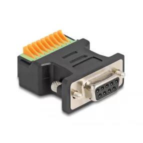   Delock D-Sub 9 anya - Terminal block adapter nyomógombbal (DL-66559)