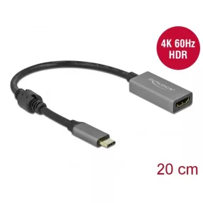   Delock Aktív USB Type-C  - HDMI átalakító (DP Alt Mode) 4K 60 Hz (HDR) (DL-66571)