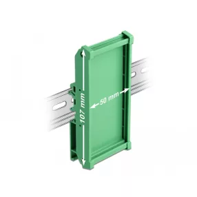   Delock Laprögzítő (107 mm) 5 cm hosszú DIN Rail-ekhez (DL-66572)