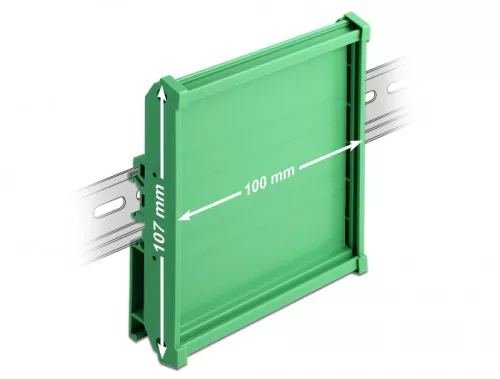 Delock Laprögzítő (107 mm) 10 cm hosszú DIN Rail-ekhez (DL-66573)