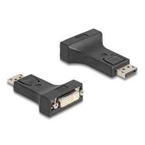   Delock Adapter DisplayPort 1.1-dugós csatlakozó   DVI-csatlakozóhüvely passzív fekete (DL-66615)
