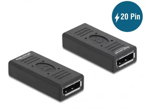 Delock DisplayPort 1.2 adapter anya   anya nemváltoztató 20 tűs (DL-66643)