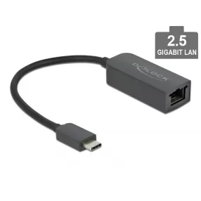   Delock USB Type-C adapter apa   2,5 Gigabit LAN kompakt (DL-66645)
