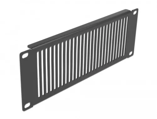 Delock 10  hálózati kabin panel hosszanti ventiláló nyílásokkal 2U fekete (DL-66669)