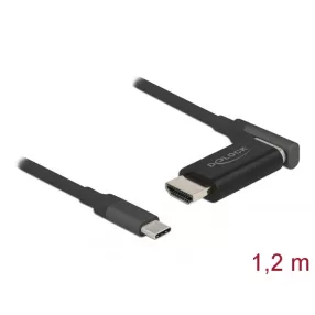   Delock USB Type-C  - HDMI adapter kábel 4K 60 Hz mágneses 1,20 m hosszú (DL-66685)