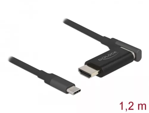 Delock USB Type-C  - HDMI adapter kábel 4K 60 Hz mágneses 1,20 m hosszú (DL-66685)