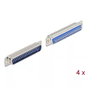   Delock D-Sub 37 tűs apa fém, forrasztható változat 4 db. (DL-66704)