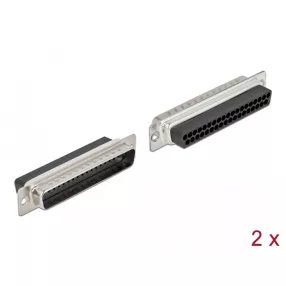 Delock D-Sub 37 tűs krimpelhető apa, fém 2 db. (DL-66711)