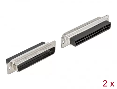 Delock D-Sub 37 tűs krimpelhető apa, fém 2 db. (DL-66711)