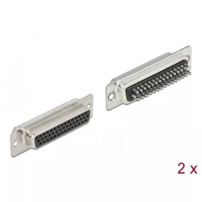   Delock D-Sub HD 44 tűs anya fém forrasztott változat 2 db (DL-66718)