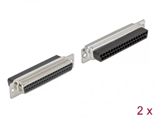 Delock D-Sub 37 tűs krimpelhető hüvely, fém 2 db. (DL-66722)