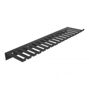  Delock Falra rögzíthető, 325 x 90 mm kábelrendező, fekete (DL-66728)
