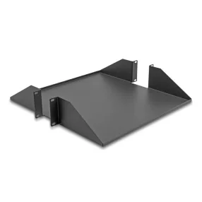   Delock 19  kétoldalas polc akár 46 kg teherbírással 500 mm mélységtől 2U sötétszürke (DL-66748)
